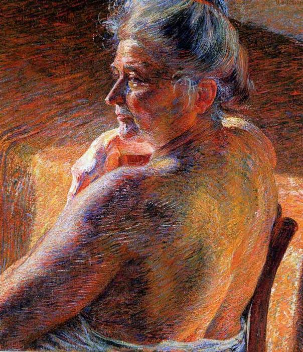 Wikioo.org - The Encyclopedia of Fine Arts - Painting, Artwork by Umberto Boccioni - The Mother