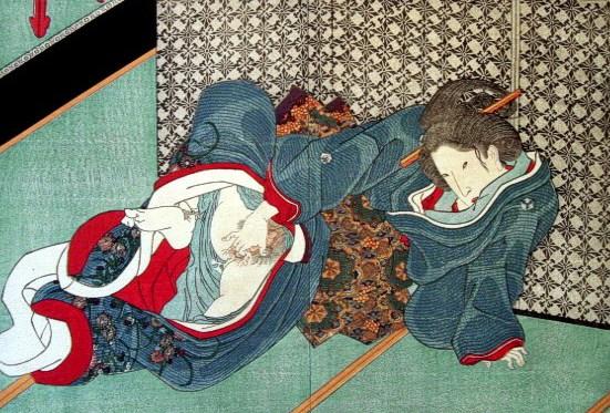 WikiOO.org - Encyclopedia of Fine Arts - Maleri, Artwork Utagawa Kunisada - Surimono