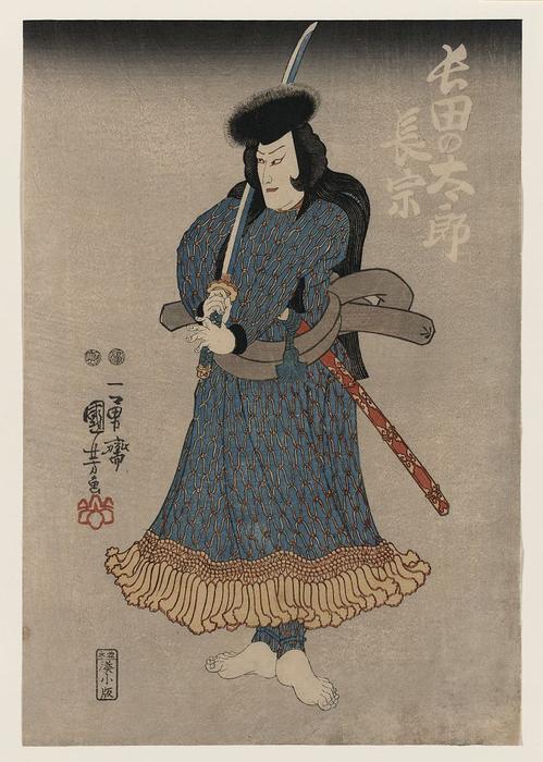 Wikioo.org – L'Encyclopédie des Beaux Arts - Peinture, Oeuvre de Utagawa Kuniyoshi - Kuroda Ukinaga, acteur japonais