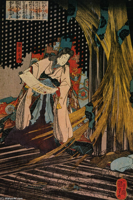 WikiOO.org - Güzel Sanatlar Ansiklopedisi - Resim, Resimler Utagawa Kuniyoshi - A man