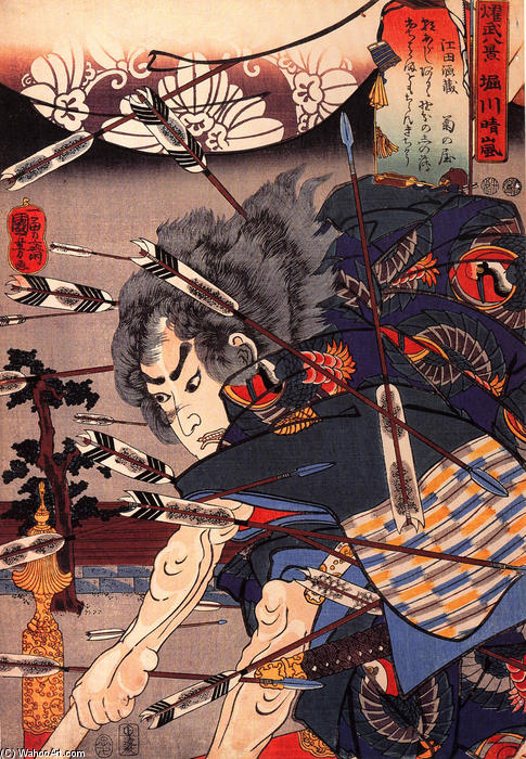 Wikioo.org - The Encyclopedia of Fine Arts - Painting, Artwork by Utagawa Kuniyoshi - Clearing water at Horikawa