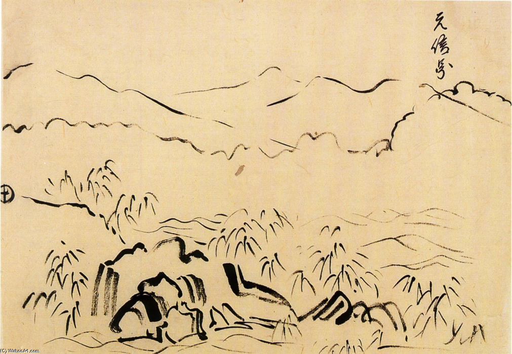 WikiOO.org - Енциклопедія образотворчого мистецтва - Живопис, Картини
 Utagawa Kuniyoshi - Mountain