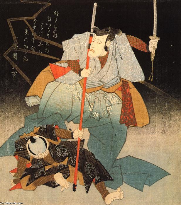 Wikoo.org - موسوعة الفنون الجميلة - اللوحة، العمل الفني Utagawa Kuniyoshi - Samurai and the conquered