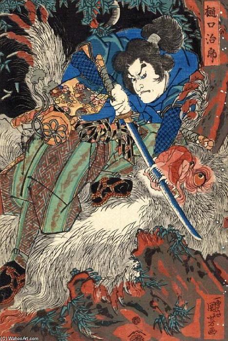 WikiOO.org - Encyclopedia of Fine Arts - Malba, Artwork Utagawa Kuniyoshi - Suikoden Series