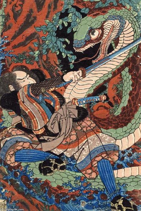 WikiOO.org - Enciklopedija dailės - Tapyba, meno kuriniai Utagawa Kuniyoshi - Suikoden Series