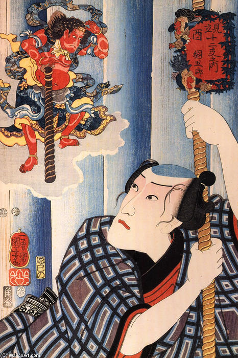 WikiOO.org - Енциклопедія образотворчого мистецтва - Живопис, Картини
 Utagawa Kuniyoshi - The actor