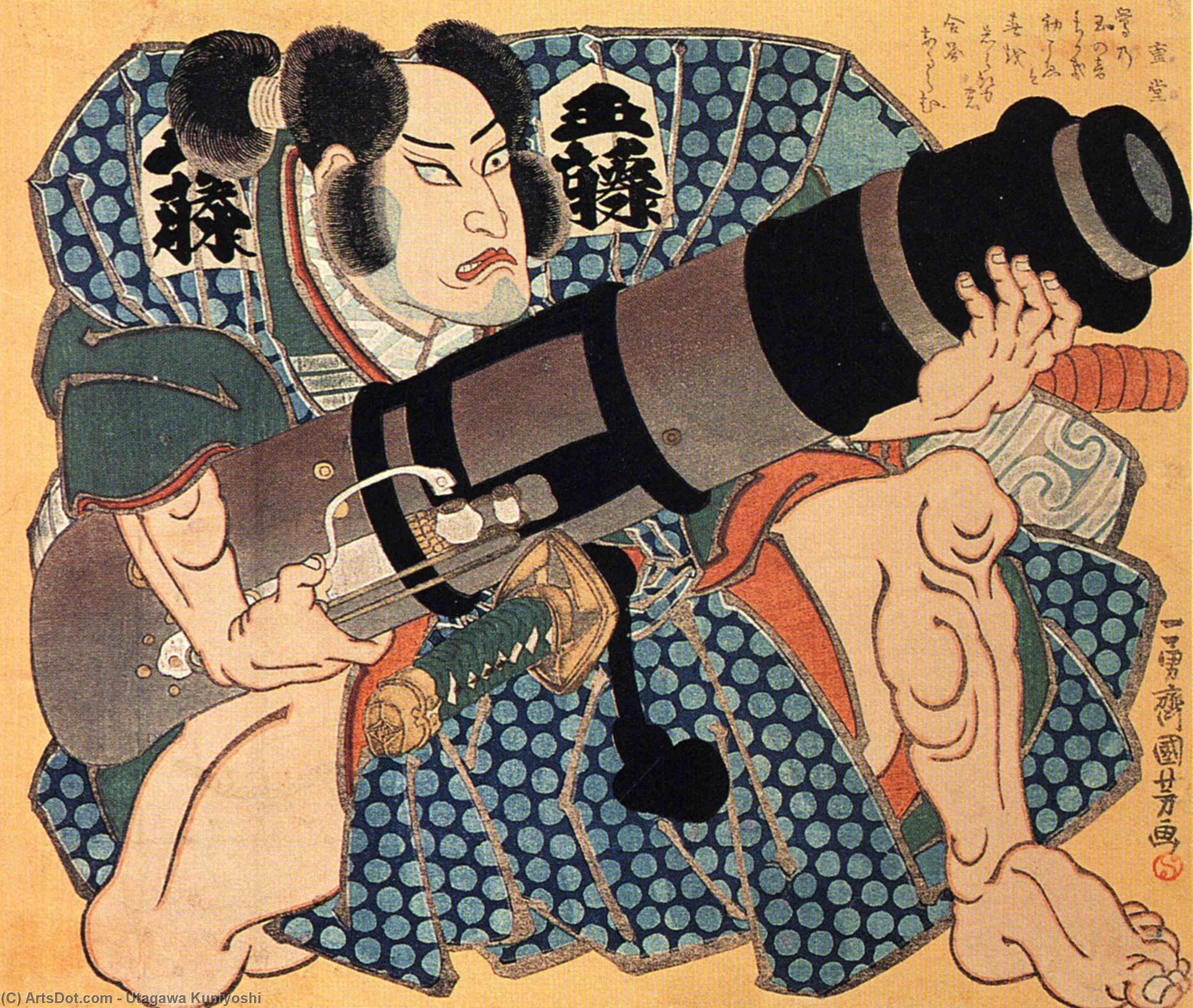 WikiOO.org - Енциклопедія образотворчого мистецтва - Живопис, Картини
 Utagawa Kuniyoshi - The actor (9)
