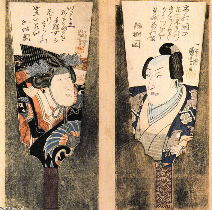 WikiOO.org - Енциклопедія образотворчого мистецтва - Живопис, Картини
 Utagawa Kuniyoshi - The actor (12)