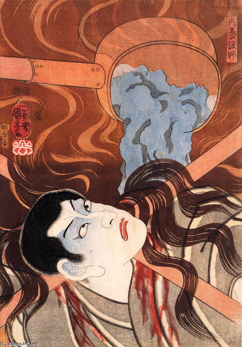 Wikioo.org - สารานุกรมวิจิตรศิลป์ - จิตรกรรม Utagawa Kuniyoshi - The actor (17)