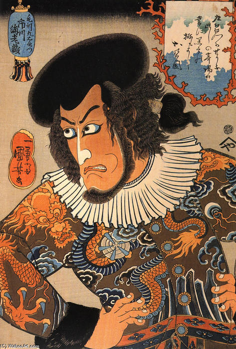 WikiOO.org - Enciclopedia of Fine Arts - Pictura, lucrări de artă Utagawa Kuniyoshi - The actor (22)