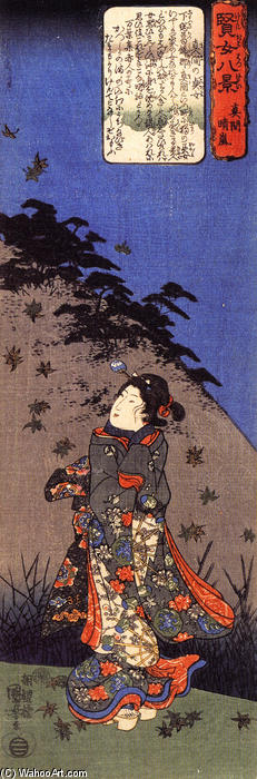 Wikioo.org - The Encyclopedia of Fine Arts - Painting, Artwork by Utagawa Kuniyoshi - The chaste woman of Katsushika
