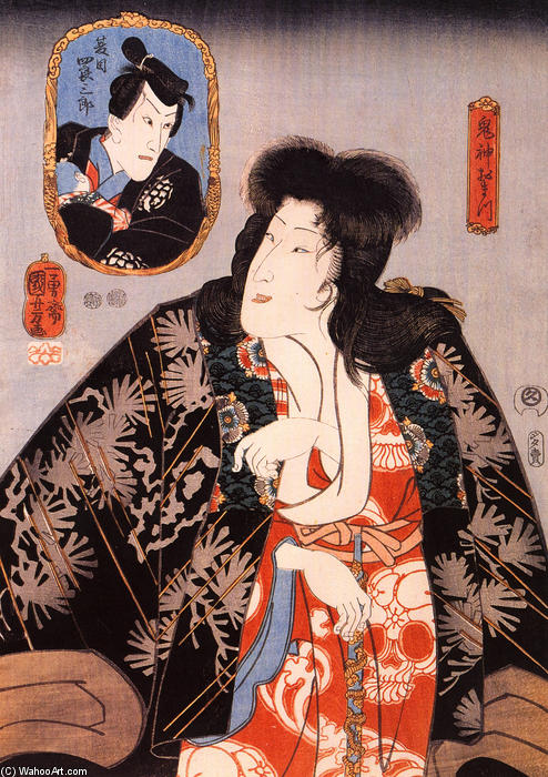 WikiOO.org - Εγκυκλοπαίδεια Καλών Τεχνών - Ζωγραφική, έργα τέχνης Utagawa Kuniyoshi - The female demond