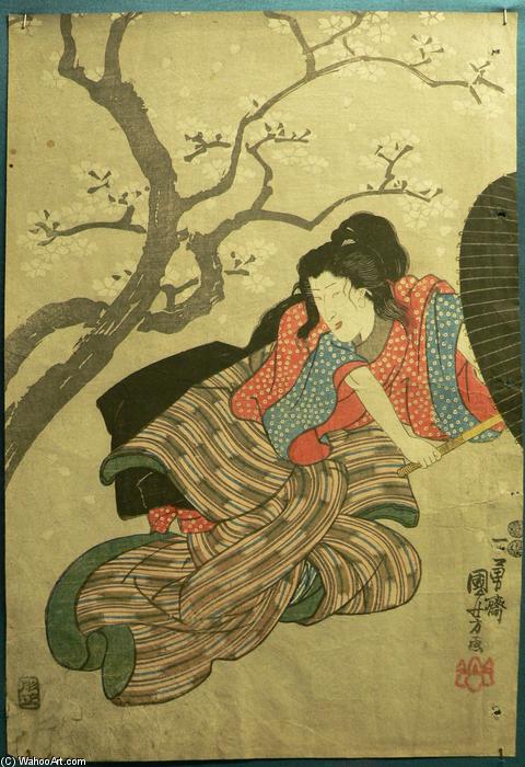 Wikioo.org - The Encyclopedia of Fine Arts - Painting, Artwork by Utagawa Kuniyoshi - Woman Samurai