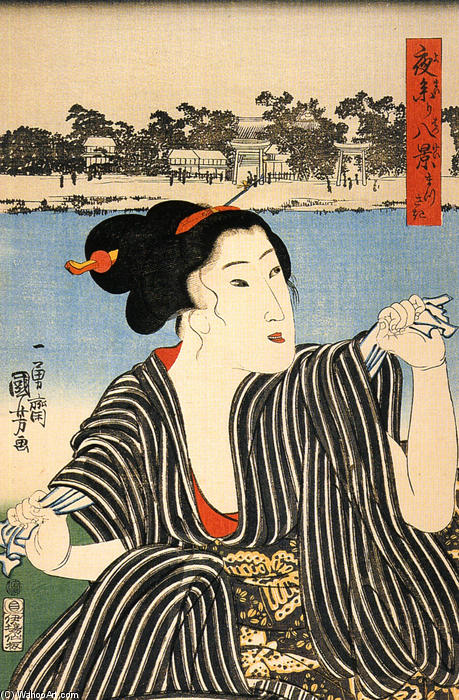 WikiOO.org - Encyclopedia of Fine Arts - Maleri, Artwork Utagawa Kuniyoshi - Women