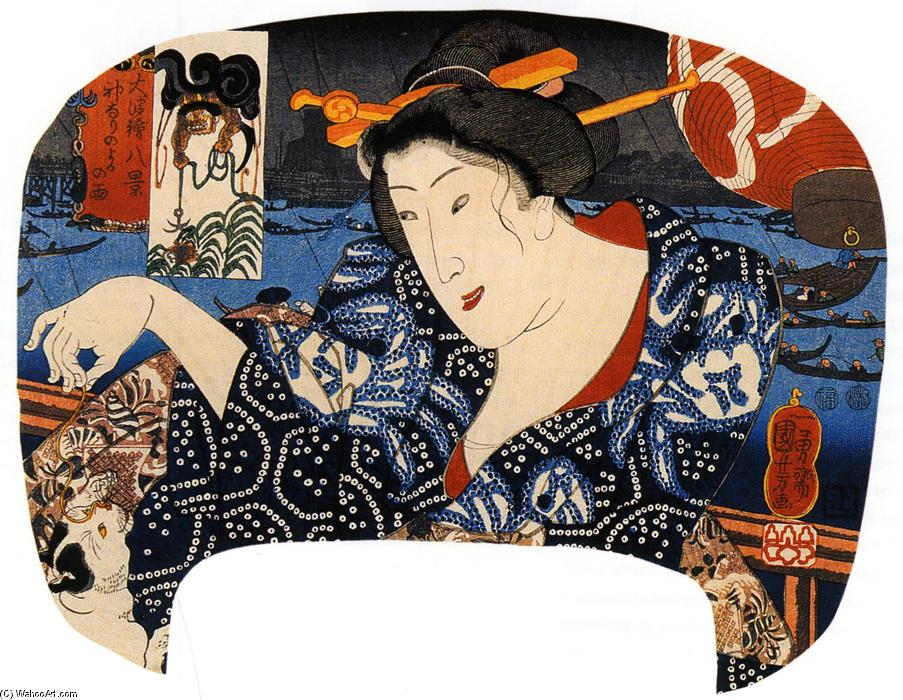 WikiOO.org - Енциклопедия за изящни изкуства - Живопис, Произведения на изкуството Utagawa Kuniyoshi - Women