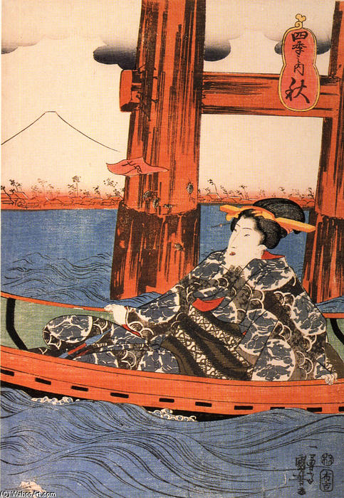 Wikioo.org - Die Enzyklopädie bildender Kunst - Malerei, Kunstwerk von Utagawa Kuniyoshi - Frauen 9