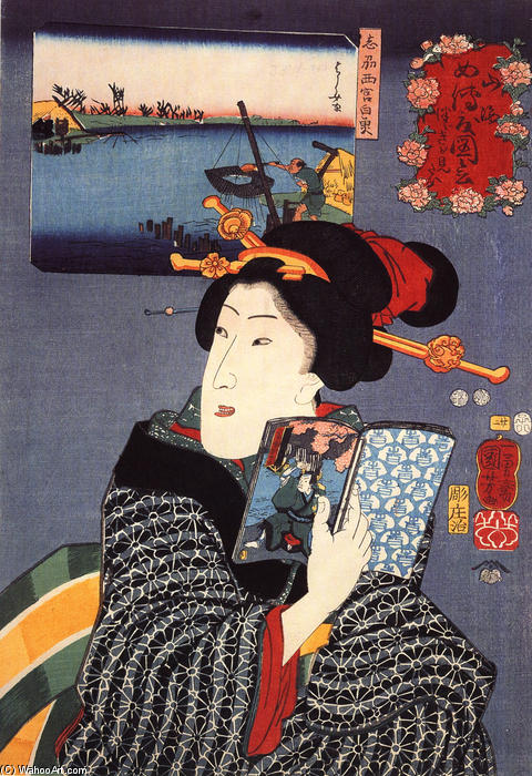 Wikioo.org - The Encyclopedia of Fine Arts - Painting, Artwork by Utagawa Kuniyoshi - Women (11)