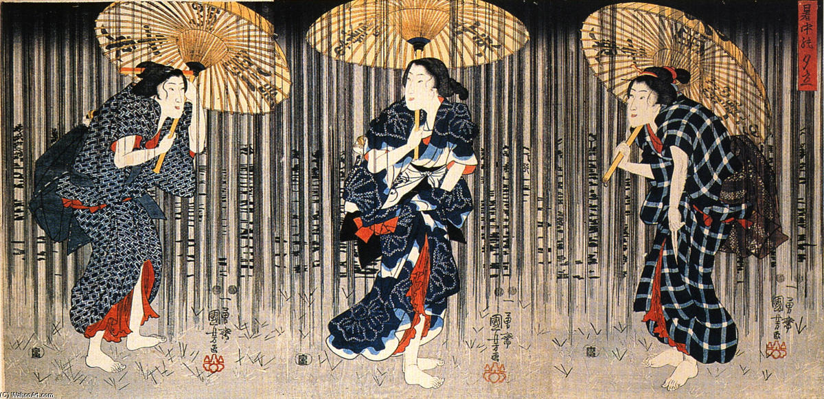 Wikioo.org - The Encyclopedia of Fine Arts - Painting, Artwork by Utagawa Kuniyoshi - Women (12)