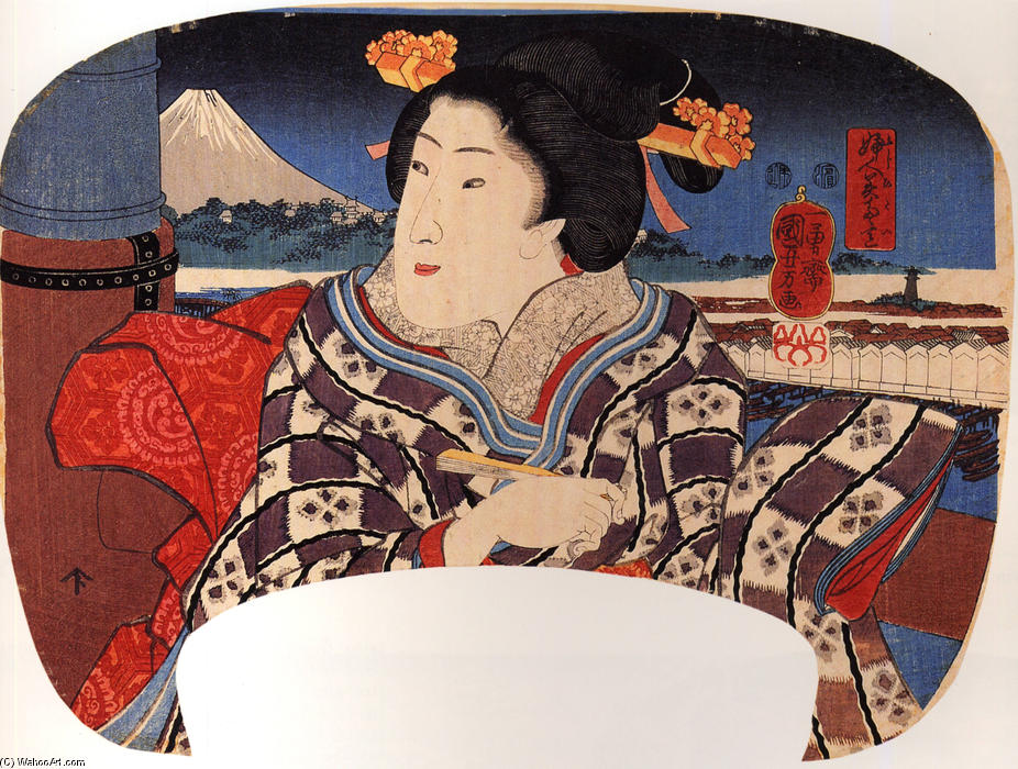 WikiOO.org - Енциклопедия за изящни изкуства - Живопис, Произведения на изкуството Utagawa Kuniyoshi - Women (14)