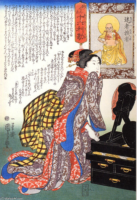 WikiOO.org - Енциклопедія образотворчого мистецтва - Живопис, Картини
 Utagawa Kuniyoshi - Women (15)