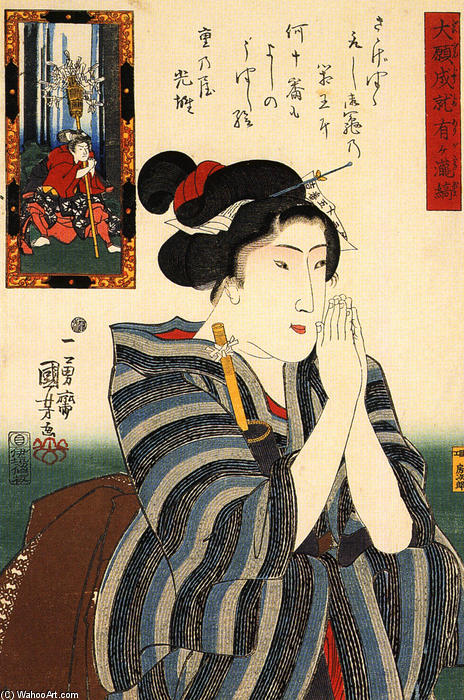 Wikioo.org - The Encyclopedia of Fine Arts - Painting, Artwork by Utagawa Kuniyoshi - Women (20)