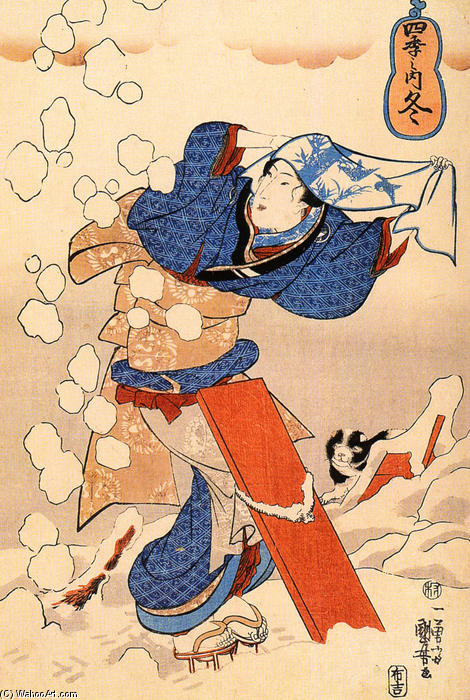 Wikioo.org - The Encyclopedia of Fine Arts - Painting, Artwork by Utagawa Kuniyoshi - Women (23)