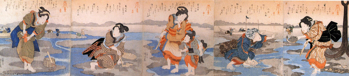 WikiOO.org - Енциклопедия за изящни изкуства - Живопис, Произведения на изкуството Utagawa Kuniyoshi - Women (24)