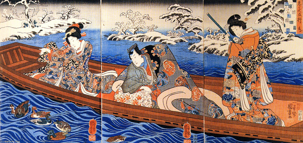 WikiOO.org - Енциклопедия за изящни изкуства - Живопис, Произведения на изкуството Utagawa Kuniyoshi - Women (28)