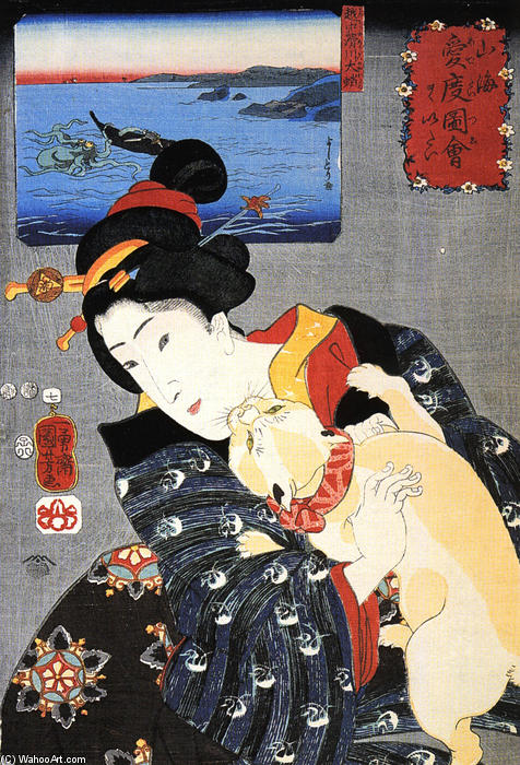 WikiOO.org - Encyclopedia of Fine Arts - Maleri, Artwork Utagawa Kuniyoshi - Women (29)