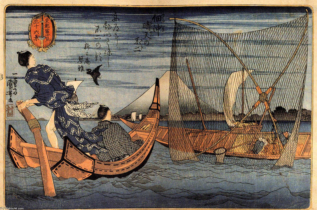 WikiOO.org – 美術百科全書 - 繪畫，作品 Utagawa Kuniyoshi -  查看 of 公吨 . Fuji