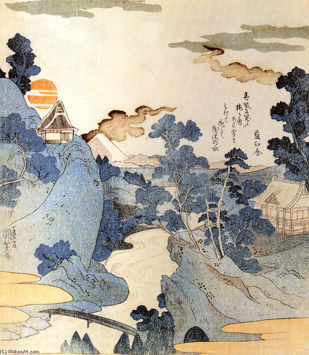 Wikioo.org - The Encyclopedia of Fine Arts - Painting, Artwork by Utagawa Kuniyoshi - View of Mt. Fuji