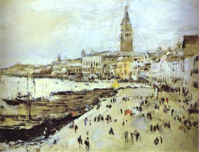 Wikioo.org - The Encyclopedia of Fine Arts - Painting, Artwork by Valentin Alexandrovich Serov - Seaside in Venice