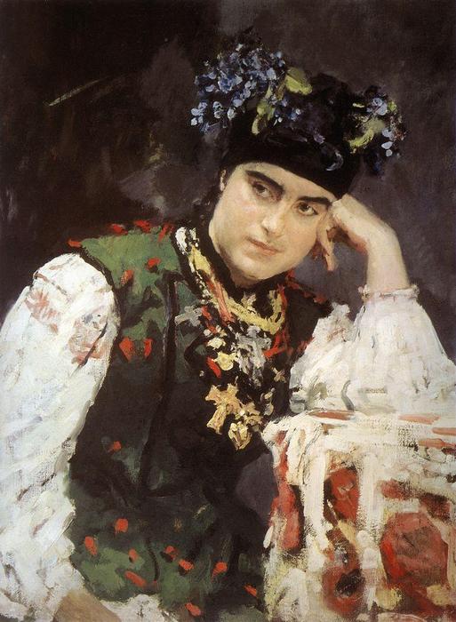 Wikioo.org - The Encyclopedia of Fine Arts - Painting, Artwork by Valentin Alexandrovich Serov - Portrait of Sophia Dragomirova-Lukomskaya