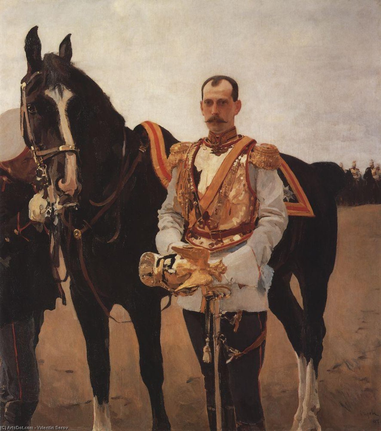 Wikioo.org - The Encyclopedia of Fine Arts - Painting, Artwork by Valentin Alexandrovich Serov - Portrait of Grand Duke Paul Alexandrovich
