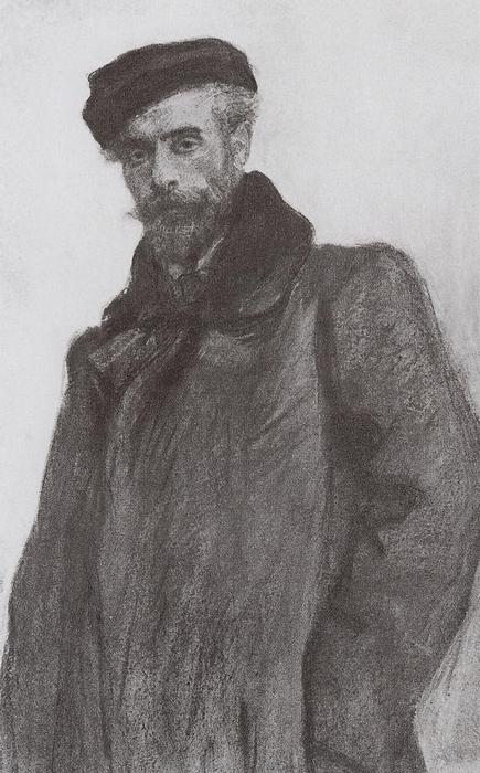 Wikioo.org - The Encyclopedia of Fine Arts - Painting, Artwork by Valentin Alexandrovich Serov - Portrait of the Artist Isaac Levitan