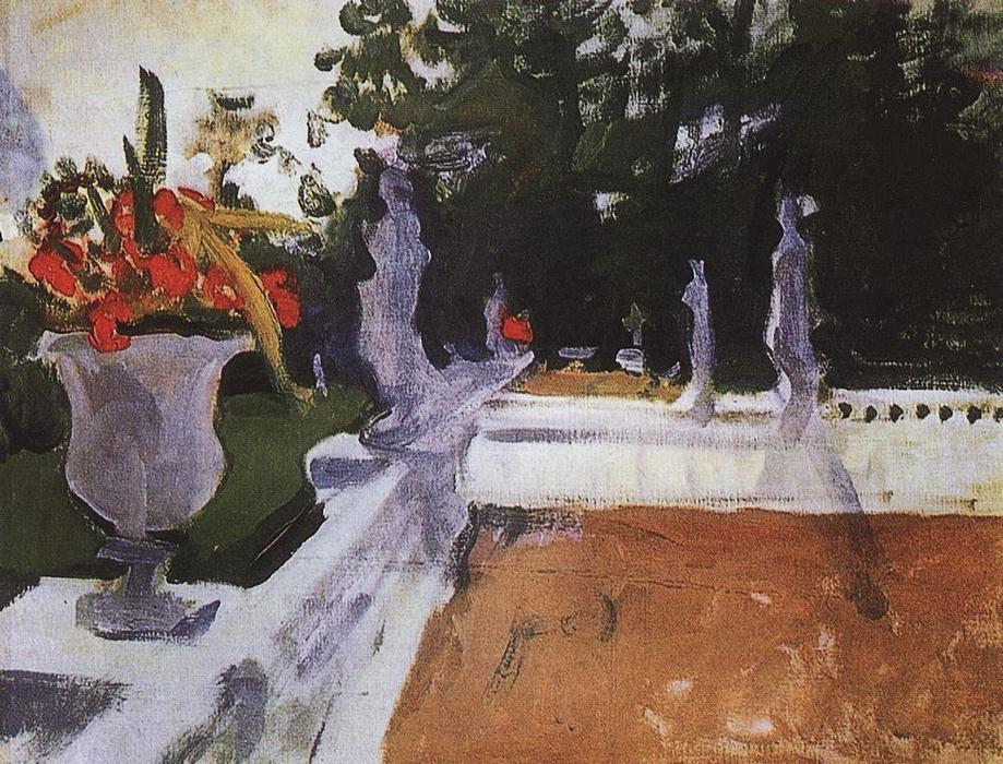 Wikioo.org - The Encyclopedia of Fine Arts - Painting, Artwork by Valentin Alexandrovich Serov - Portico with a balustrade. Arkhangelsk