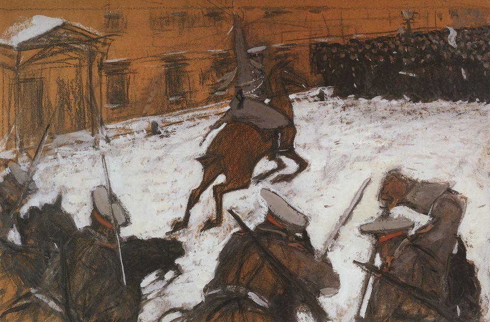 Wikioo.org - The Encyclopedia of Fine Arts - Painting, Artwork by Valentin Alexandrovich Serov - Soldiers, oldiers, Heroes Every One