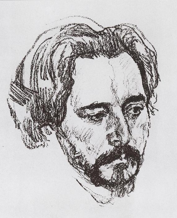Wikioo.org - The Encyclopedia of Fine Arts - Painting, Artwork by Valentin Alexandrovich Serov - Portrait of L.N. Andreev