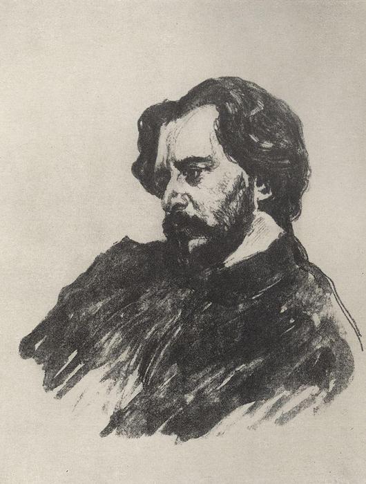 Wikioo.org - The Encyclopedia of Fine Arts - Painting, Artwork by Valentin Alexandrovich Serov - Portrait of L.N. Andreev