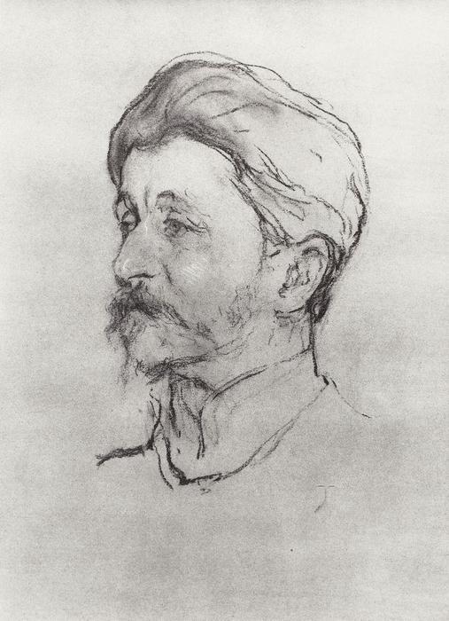 Wikioo.org - The Encyclopedia of Fine Arts - Painting, Artwork by Valentin Alexandrovich Serov - Portrait of the Artist M.A. Vrubel
