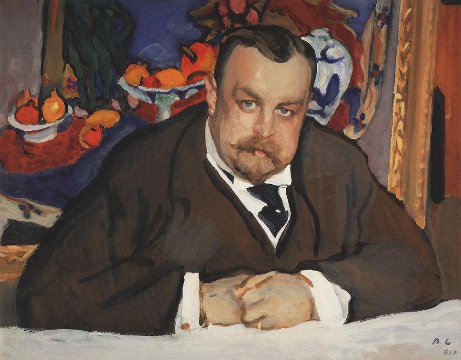 Wikioo.org - The Encyclopedia of Fine Arts - Painting, Artwork by Valentin Alexandrovich Serov - Portrait of Ivan Morozov