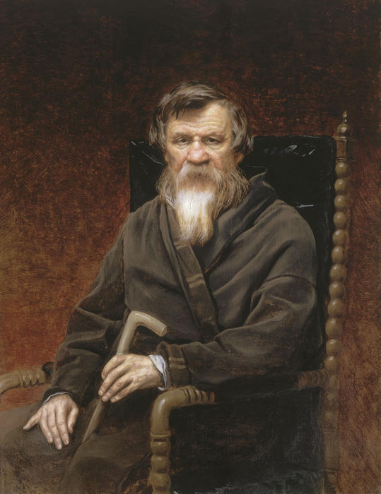 Wikioo.org - The Encyclopedia of Fine Arts - Painting, Artwork by Vasily Grigoryevich Perov - Portrait of the historian Mikhail Petrovich Pogodin