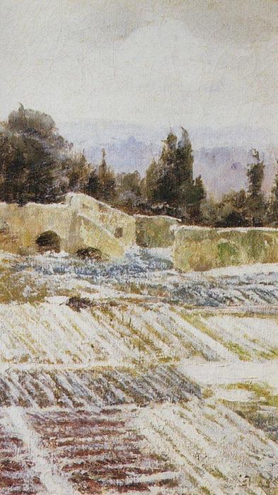 Wikioo.org - The Encyclopedia of Fine Arts - Painting, Artwork by Vasily Dmitrievich Polenov - Winter in Rome