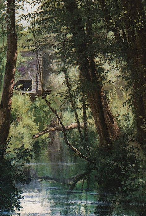 Wikioo.org - The Encyclopedia of Fine Arts - Painting, Artwork by Vasily Dmitrievich Polenov - Pond at Wehle