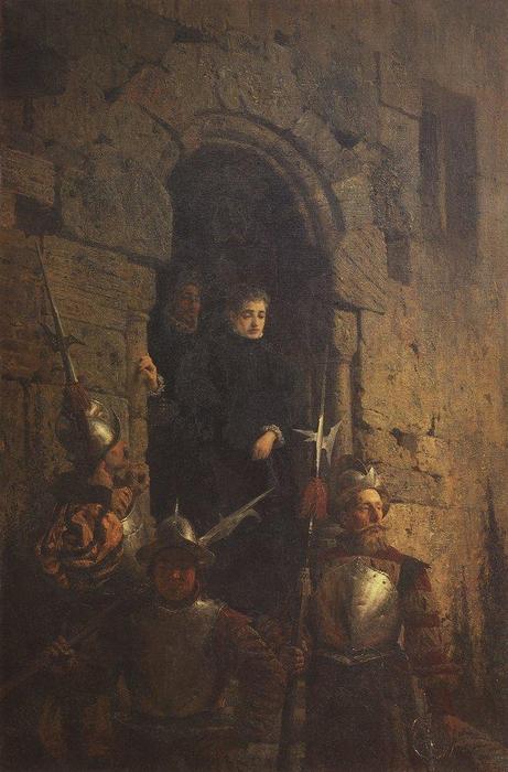 WikiOO.org - Enciklopedija dailės - Tapyba, meno kuriniai Vasily Polenov - The Arrest of a Huguenot