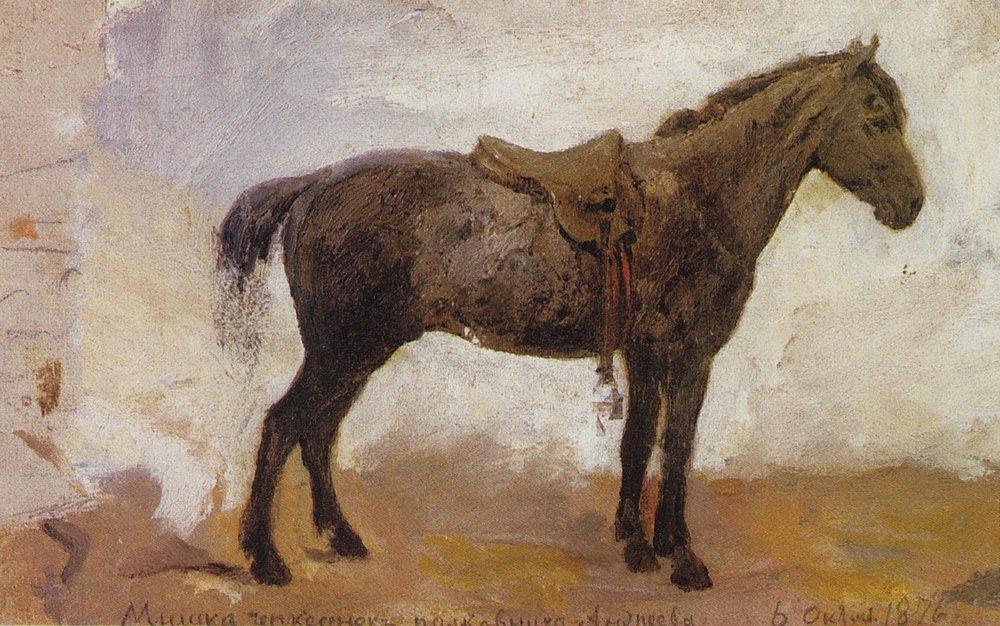 Wikioo.org - The Encyclopedia of Fine Arts - Painting, Artwork by Vasily Polenov - Horse Mishka