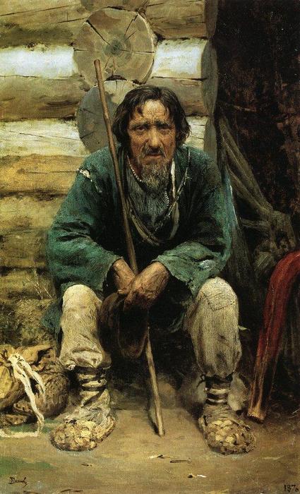 Wikioo.org - The Encyclopedia of Fine Arts - Painting, Artwork by Vasily Dmitrievich Polenov - The bylinas narrator Nikita Bogdanov