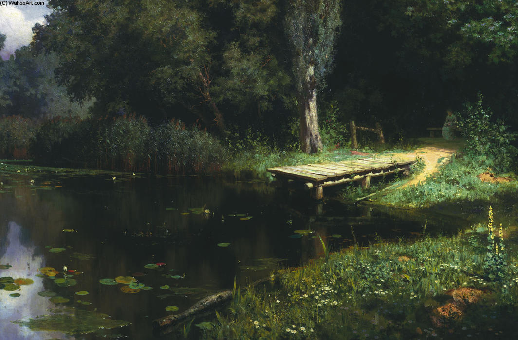 Wikioo.org - The Encyclopedia of Fine Arts - Painting, Artwork by Vasily Dmitrievich Polenov - Pond