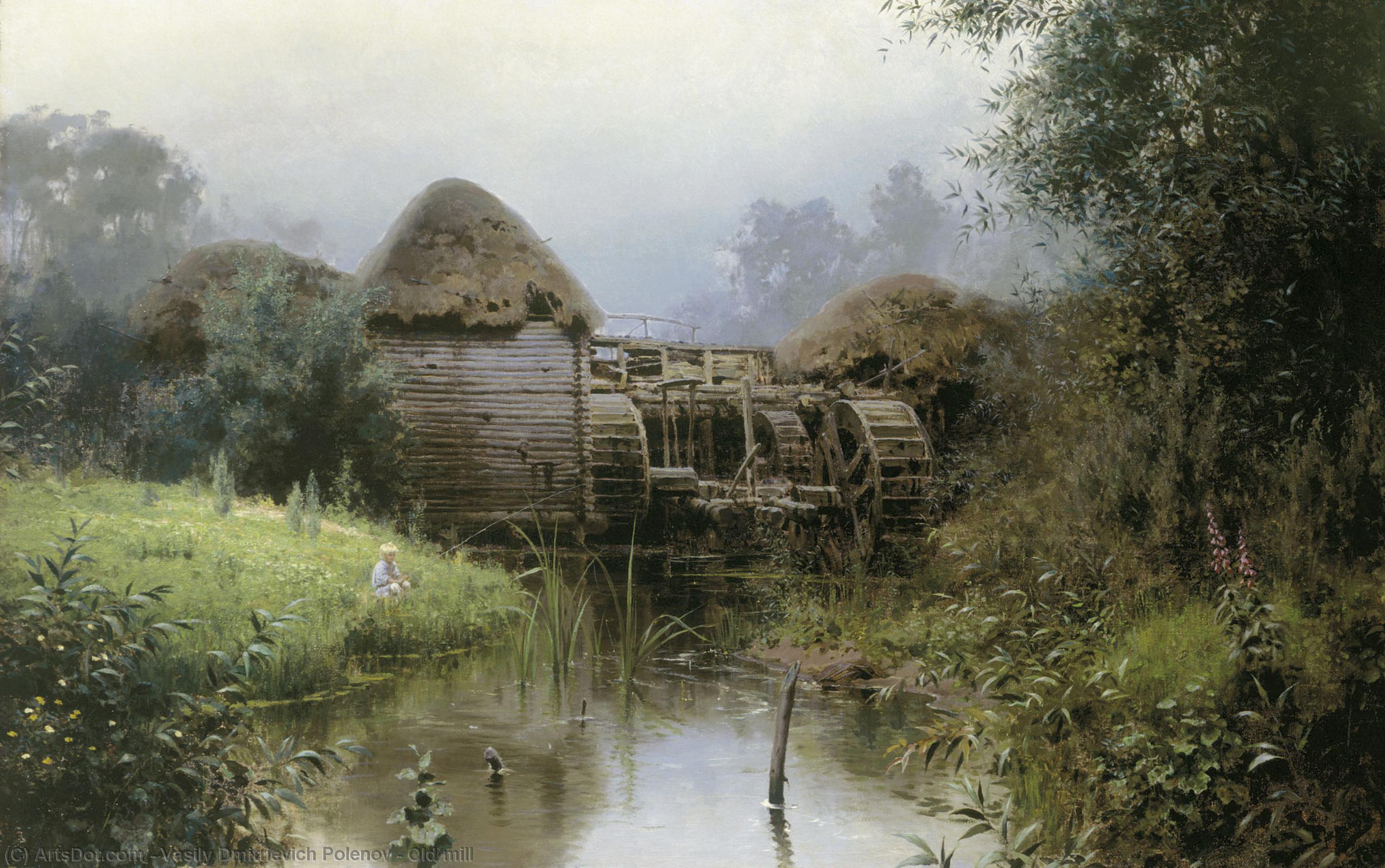 Wikioo.org – L'Encyclopédie des Beaux Arts - Peinture, Oeuvre de Vasily Dmitrievich Polenov - ancien moulin