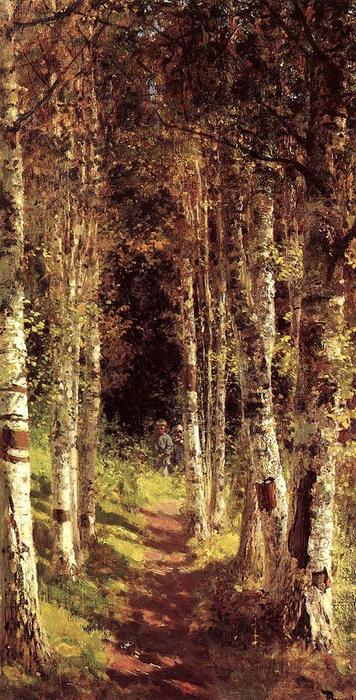 Wikioo.org - The Encyclopedia of Fine Arts - Painting, Artwork by Vasily Dmitrievich Polenov - The Birchwood Alley